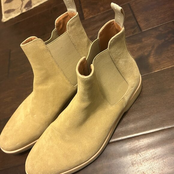 New Republic Suede Chelsea Boots Tan Size 10 - Picture 5 of 5